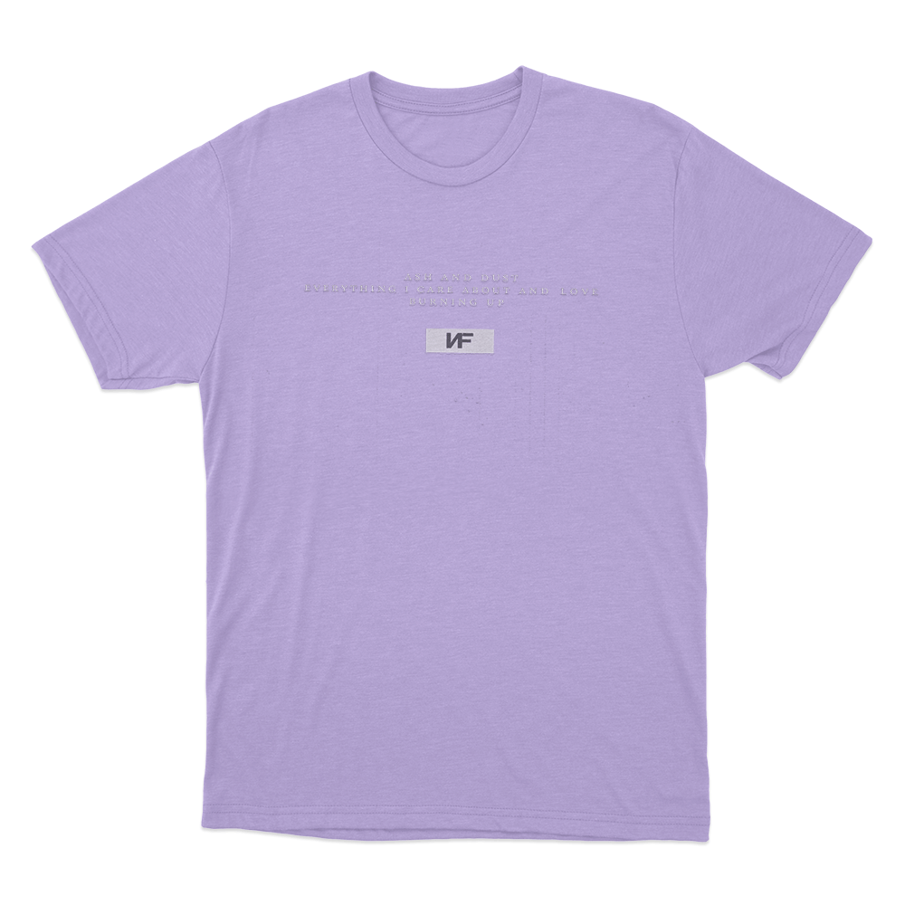 Ash And Dust Quote Unisex T Shirt Purple Ash And Dust Quote Unisex T Shirt Purple