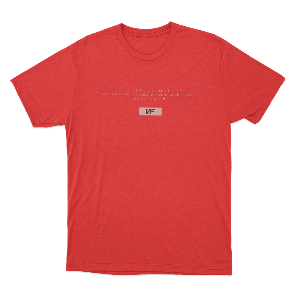 Ash And Dust Quote Unisex T Shirt Red Ash And Dust Quote Unisex T Shirt Red