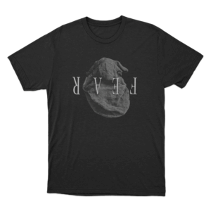 Fear Reverse Text Unisex T Shirt Black