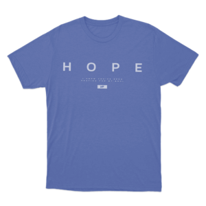 Hope Tour Lyric Unisex T Shirt Blue