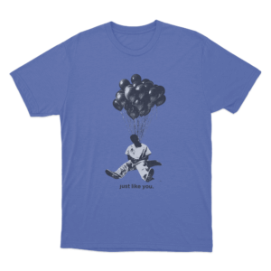 Just Like You Balloon Unisex T Shirt Blue